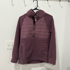 Purple 1/4 zip pullover